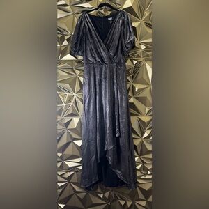 Shimmering Black High Low Dress